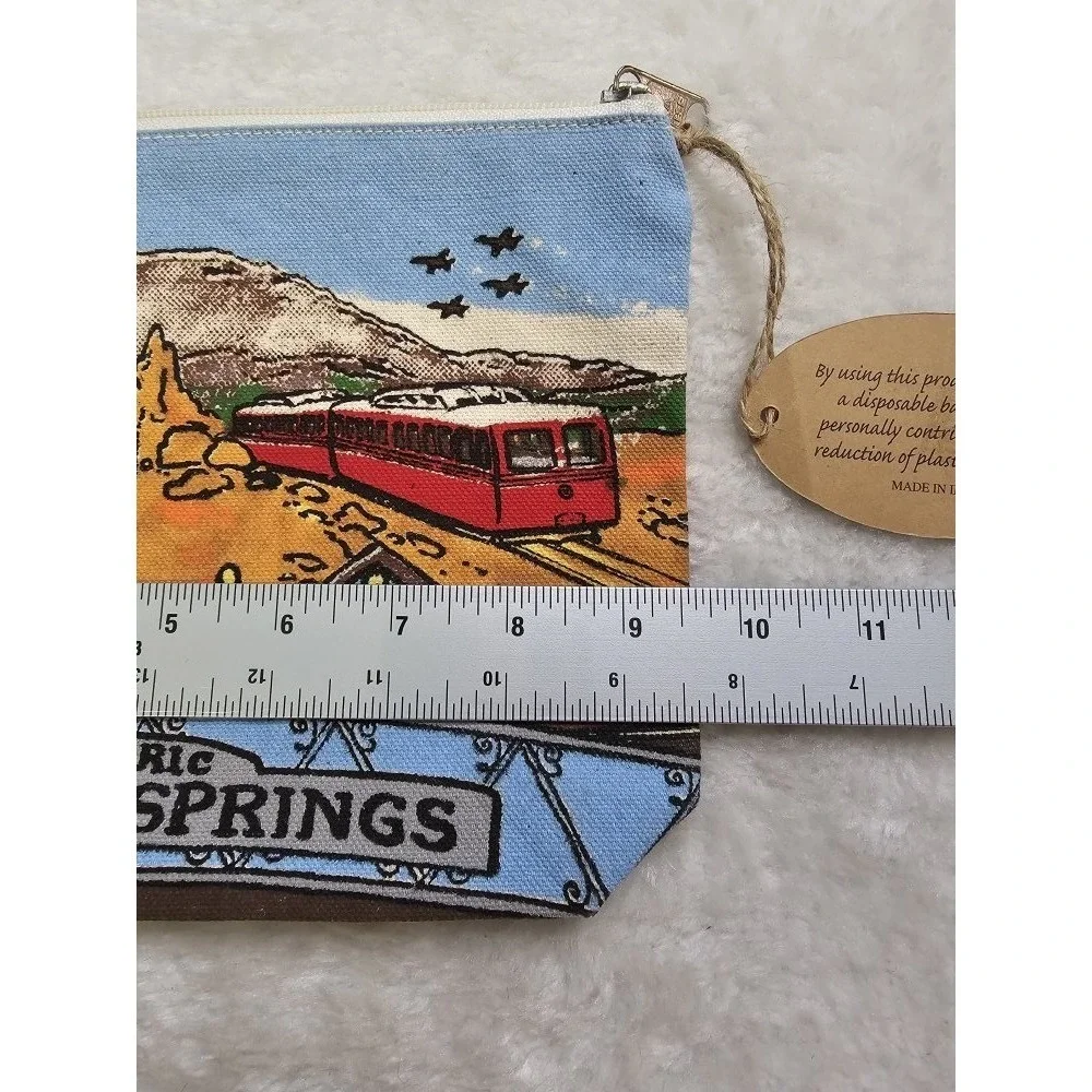 Historic Manitou Springs Zippered Canvas Cosmetic‎ Bag
